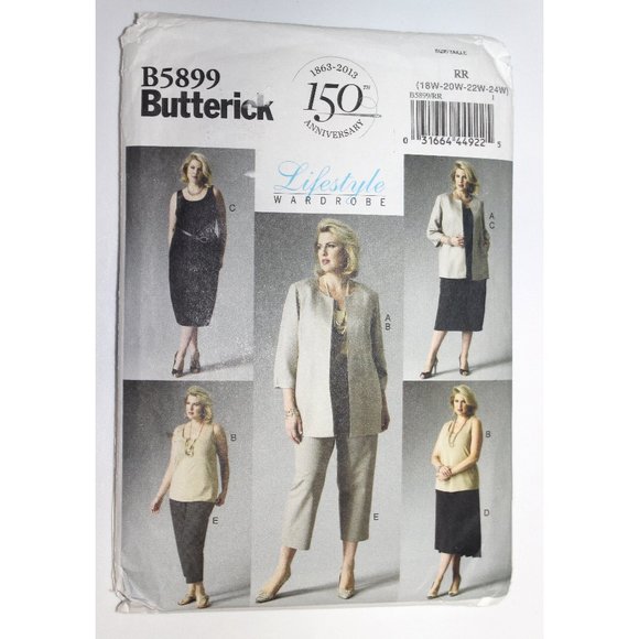 Butterick Other - Uncut BUTTERICK B5899 sewing pattern career outfit